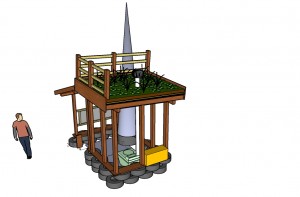 Living Roof and Entry View